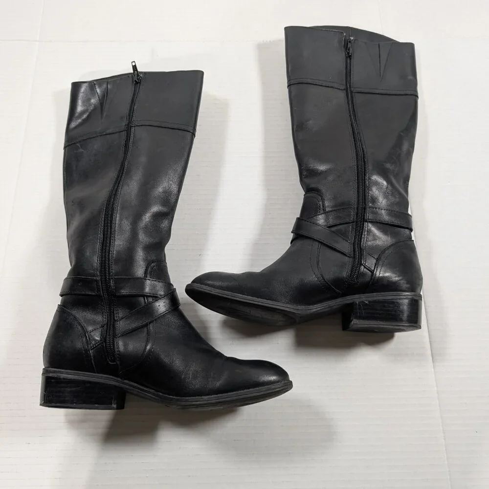 Ralph Lauren Leather Knee Boots Size 7 Menna